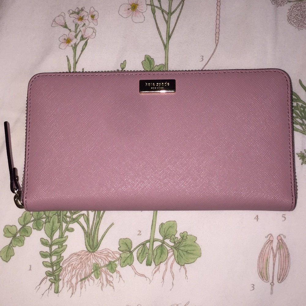 kate spade laurel way- mauve neda wallet